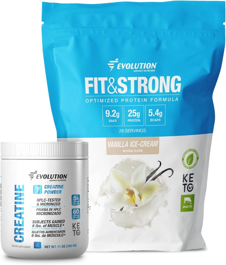 Evoluce Advance Nutrition Fit & Strong + Creatin Monohydrát Prášek