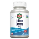 Kal Lithium Orotate 5 mg, Nízká dávka Lithium Supplement for General Wellness Mood Support, Vysoce biologicky dostupný, Vegan, 60denní záruka, 180 Služeb, 180 VegCaps