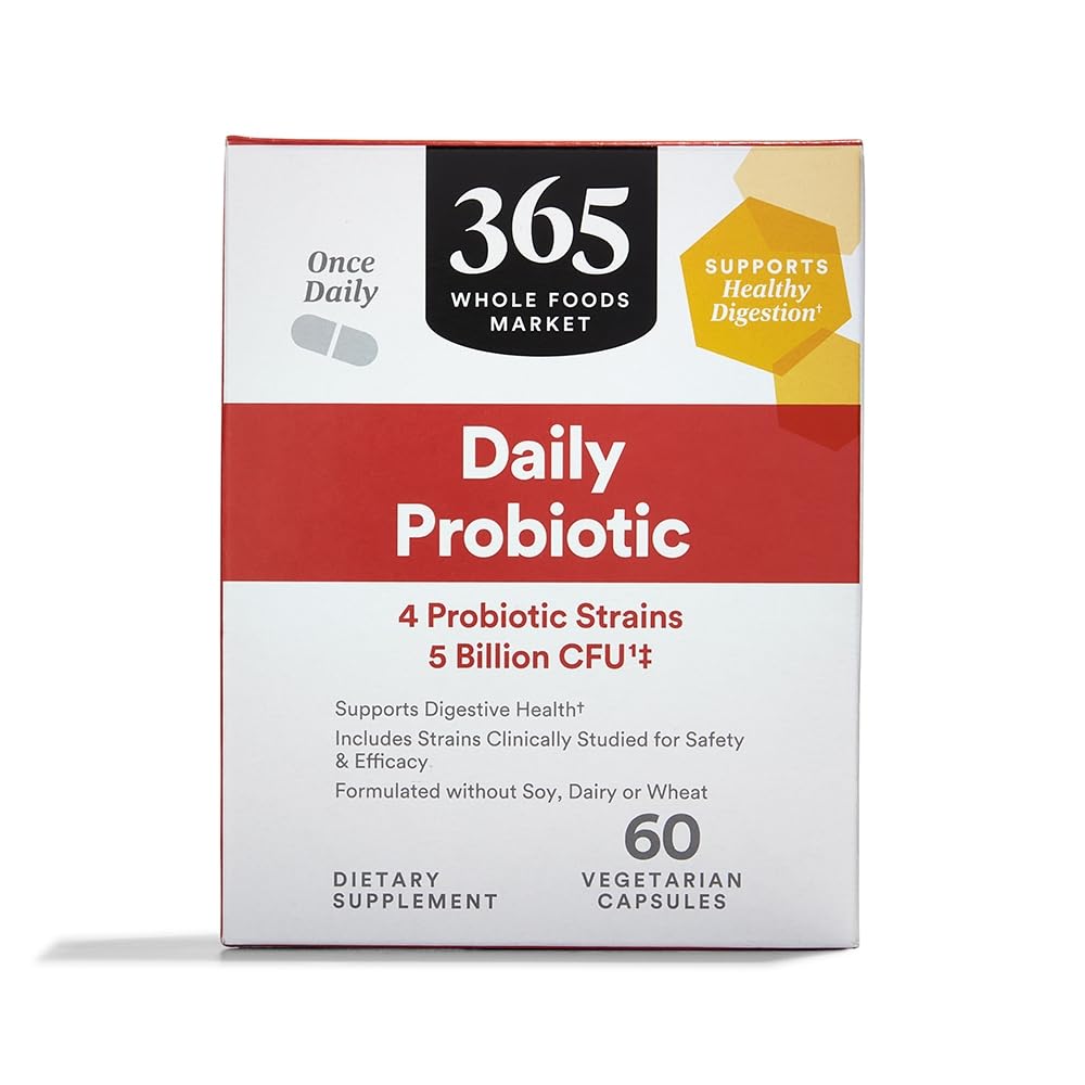 365 od Whole Foods Market, Daily Probiotic 5 Milionů CFU, 60 ct