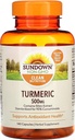 Sundown Turmeric dodatek, 500 mg, podporuje antioxidační zdraví, 140 Kapsle
