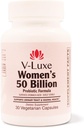 V-Luxe 50 miliard CFU Probiotika pro bakteriální vaginóza, kvasinky infekce, & UTI backed by Science, V-Luxus 50 Bilion CFU Probiotika pro bakteriální vaginóza, kvasinky, & UTIs Backed by Science, Vzorované pro ženy, Přírodní Remedy k vyvážení pH a zabránit opakování infekce 124; 30 Day Supply