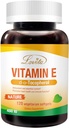 Lovita Vitamin E 400 IU Softgels, Natural Vitamin E 268 mg (jako D Alpha Tocopherol), Vegan Vitamin E pro zdravou pleť, vlasy, hřebíky a imunitní systém Podpora, 120 Vegetariánské Softgels
