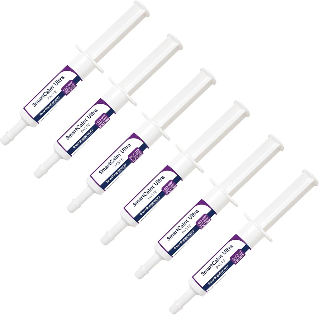 SmartCalm Ultra Paste Calming Koňské doplňky 124; Ne Přidáno Byliny nebo cukr 124; Doplňky koňovitých 124; Pomáhá s Skittish Koně 124; Balení 6 Tubes