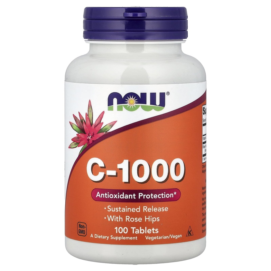 Nyní potraviny Vitamin C- 1000 Trvalé uvolňování - 100 Tablety
