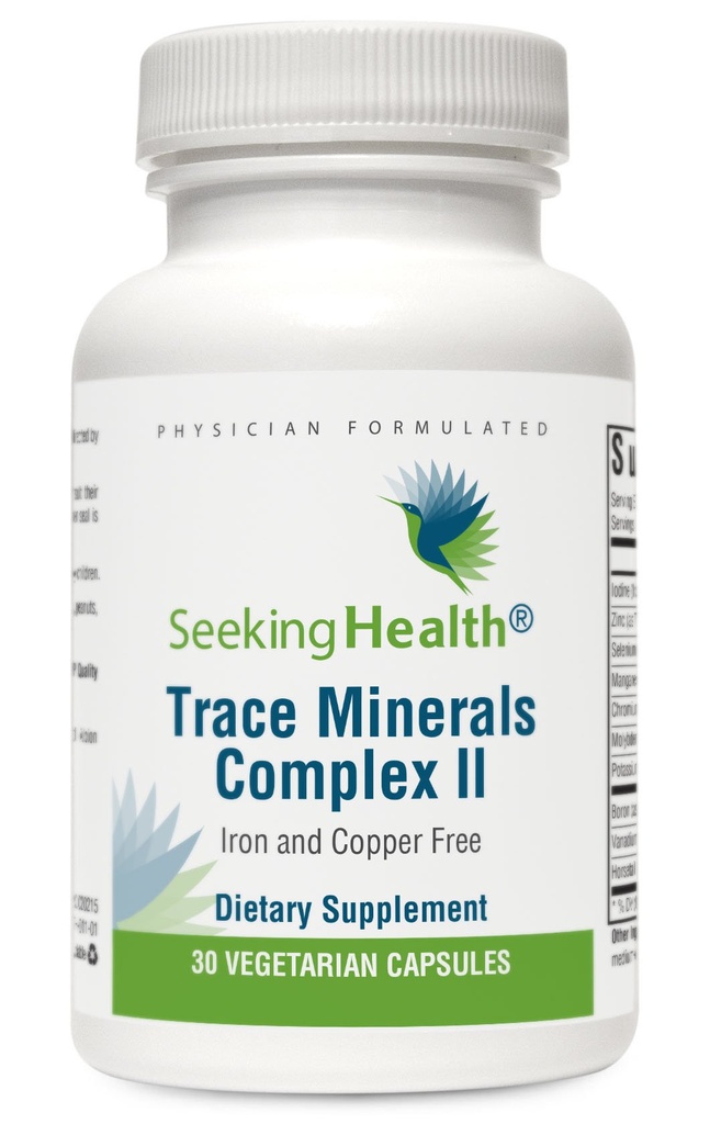 Hledání zdravotní stopy Minerály Komplex II - Imunitní zdraví & Brain Health Supplement se zinkem & Selenium - Copper- a Iron- Free Formule - Energie, kůže a vlasy Supplement - 30 Kapsle
