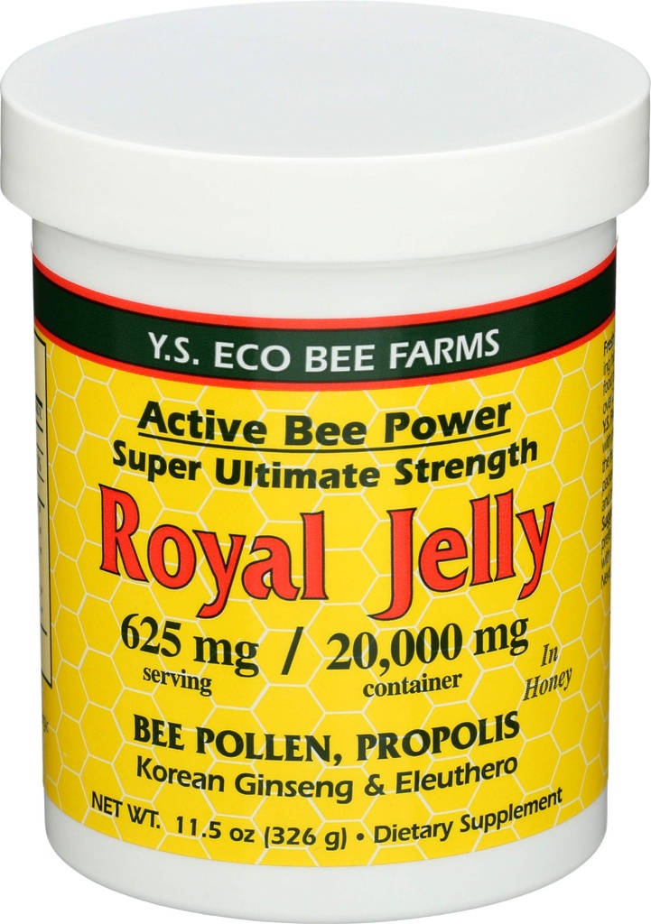 YS Royal Jelly / Honey Bee - Royal Jelly In Honey Ult Síla, 11,5 oz gel