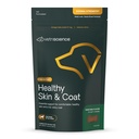 VetriScience Zdravé pleti a coat Chews, Derma síla Omega-3 losos olej doplněk pro psy, Omega kůže a coat Chews, zdraví, Coat Growth, Rybí olej a vitamin E, Veggie, 70 Počet