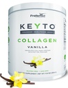 Keto kolagen protein Powder with MCT Oil - Keto a Paleo Friendly Grass Fed and Pasture Raised Hydrolyzed Collagen Peptides - Fits Low Carb Diet and Keto Snacks - KEYTO Vanilla Flavor