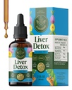 HERBAMAMA Vyčištění jater Detox & Opravy - Játra Supplement - Tekuté kapky s mléčným bodlákem, Kořen pampelišky a Chanca Piedra - Alkohol & Sugar- Volný tekutý čisticí dodatek, 42denní dodávky