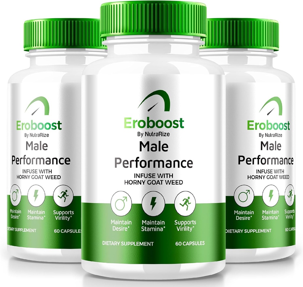 (3 Pack) Eroboost doplněk pro muže, Eroboot mužský dodatek, Denní výživa na podporu špičkové výkonnosti a celkové Wellness, Oficiální Ero Boost Recenze Formule (180 Kapsle)