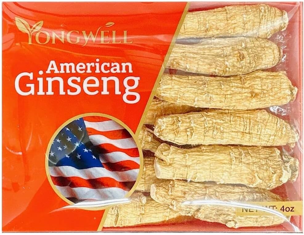 Ručně vybraná americká ženšen kořínek velký krátký (4 Oz. Box)