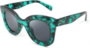 FEISEDY Retro Přerostlé náměstí roh sluneční brýle Semi Cat Eye Butterfly sklo Big Thick Bold Frame B2572