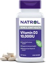 Natrol Vitamin D3 10 000 IU tablety, Podpora Vašeho imunitního zdraví, 60 Počet