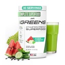 JYM Zelené Super Food Powder for Performance, Meloun Okurka, Spirulina, Houby, Vitamíny, BroccoPane & Brokolice, Muži & Ženy, 30 Služební