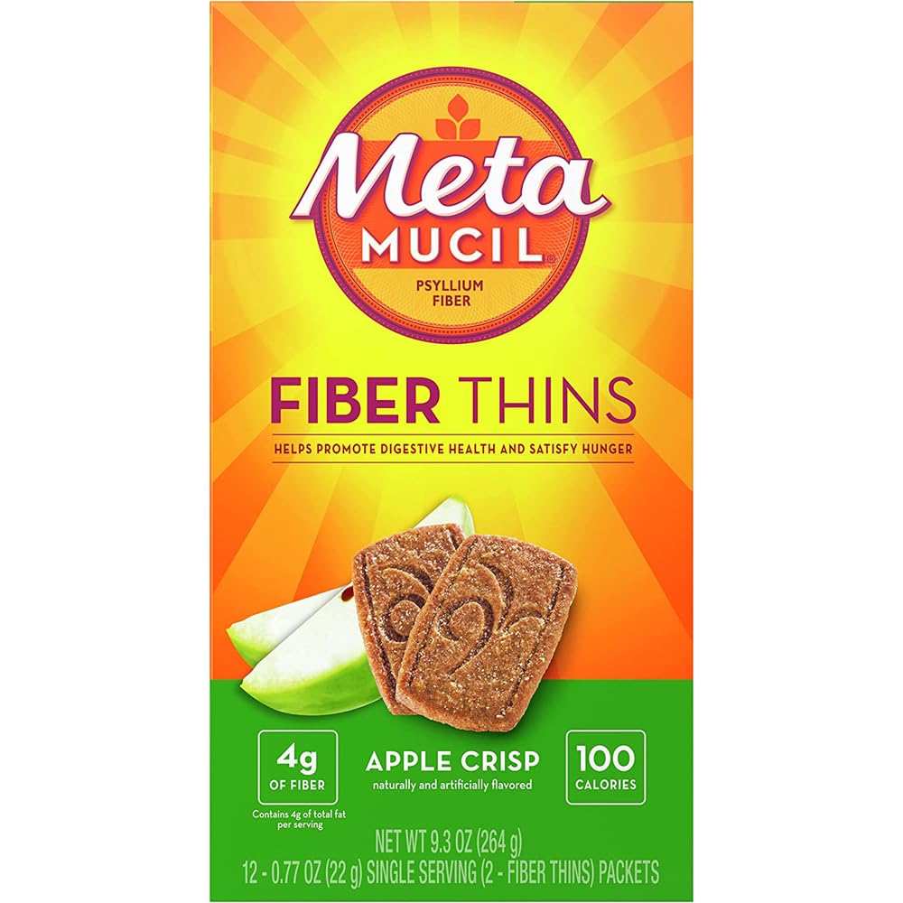 Metamucil MultiGrain Fiber Wafers Apple Crisp - 12 ct, balení po 2 ks