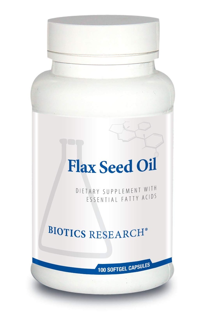 Biotics Research Flax Seed Oil Každá kapslí obsahuje 1000 čisté Flax Seed Oil. Studené tlaky z certifikované organicky pěstované Flax Seed. Srdce zdraví. 100 Váh