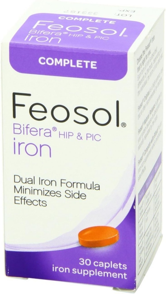 Feosol Bifera Železné kapsle Kompletní 30 ea (Balení po 4)