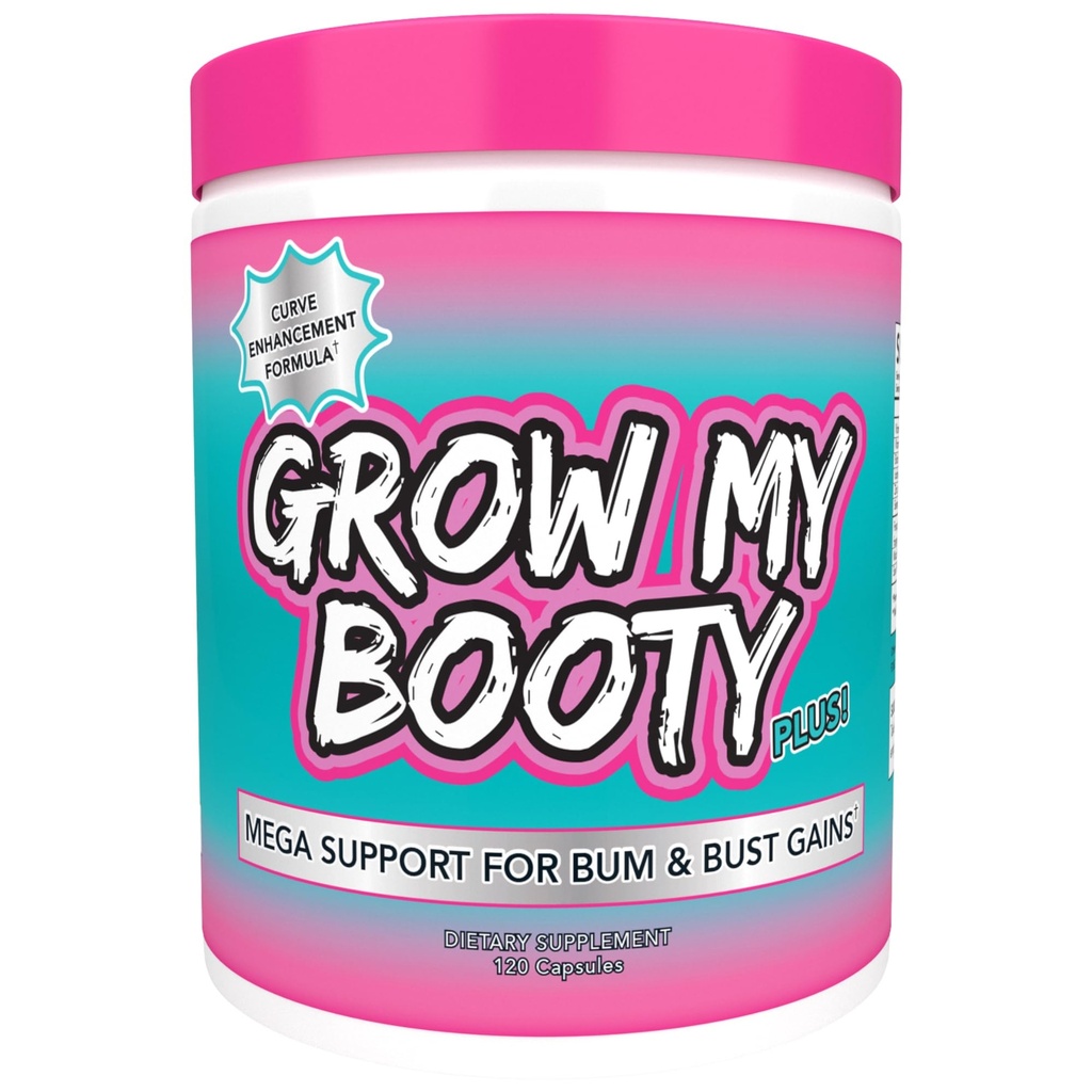 SPAZMATIC Grow My Booty Plus Butt Enhancement Booty pilulky - Mega Booty a Bust Rychlý růstový vzorec Glute Booster