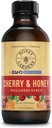 Honey Gardens Cherry & Honey Soothing Krční Sirup, Apioterapie Formule s organickým syrovým medem, Organic Apple Cider ocet, Black Cherry, a Bylinné extracts, 24 Servings, 4 FL. OZ.