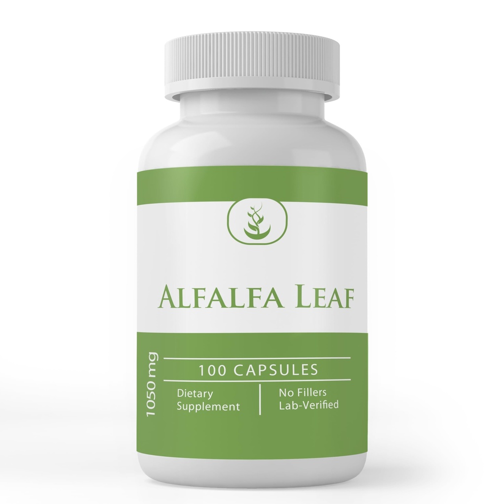 Čisté původní složky Alfalfa Leaf, (100 kapslí) Vždy čisté, Žádné přísady nebo Fillers, Laboratorní ověřené