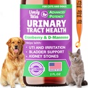 Natural Dog & Cat UTI Léčba s Cranberry & D-Mannose, močová měchýř, Ledviny, Inkontinence Podpora, Zdravá močová trakt pro psy, Nejlepší kočka Močová Trakt Infekční léčba, Easy- to- Use kapky, 2 oz