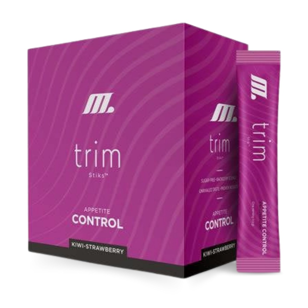 Youngevity Oficiální Trim Stiks - Kiwi-Jahoda - Podpora energie a zaměření s Mood Boost - Bioperin & Theobromine Energy Powder - Podpora appetit (30 Sticks)