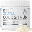 Mlezivo Supplement Powder for people - Organic Bovine Colostrum Supplement for Gut Health, Vlasový růst, Imunitní podpora - Neochucené (50 Služeb)