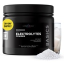 Livingood Daily Electrolytes Powder, Electrolytes Hydration Powder with Magensium, Draslík, Sea Salt and Coconut Water Sugar Free Electrolyte Drink Mix, Keto, Gluten Free, Neochucené, 30 Služeb