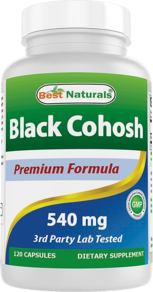 Nejlepší Naturals Black Cohosh 540 mg 120 Kapsle