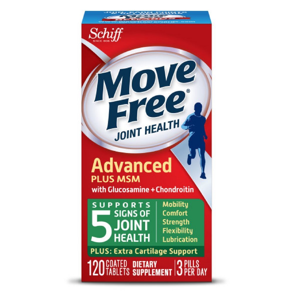 Přesun Free Advanced Plus MSM, 120 tablet - dodatek ke společnému zdraví s Glucosamine a Chondroitin (balení po 4)