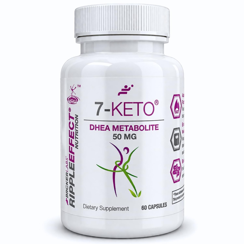 Bricker Labs 7- Keto DHEA Economite 50 mg Dietní dodatek pro metabolickou podporu a energetickou rovnováhu, 60 Kapsle