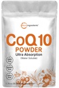 Mikro ingredience Voda rozpustný COQ10 dodatek (COQ10 200mg per Serving in Powder Form), 50 Grams (8 měsíců dodávky), Extra Absorpce, Podporuje srdce a energetické zdraví, Vegan Friendly