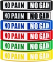 No Pain No Gain náramky Motivational Bulk Inspirativní Silicone Fitness Náramky Stretch Unisex Sportovní náramky pro dospívající ženy
