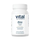 Vital Nutrients Zinek Citrát 30mg FLAVIS 124; Snadno Absorbovaný doplněk imunitní podpory * FLAVIS 124; Vegan FLAVIS 124; Gluten, Dairy, Soy Free FLAVIS 124; Non- GMO FLAVIS 124; 30mg FLAVIS 124; 90 Kapsle