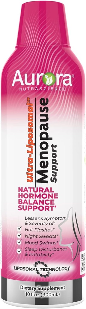 Aurora Nutrascience Ultra- Lipozomální menopauza Podpora s klinicky osvědčený EstroG- 100 snížit menopauzu & Perimenopauza příznaky, Hot Flashs, Night Sweats, Mood Swings, 30 Servings, 10 fl oz