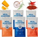 Strava Boosters MB Variety Pack Sampler Savory Protein Dodatek, Sýr, Buffalo, Neochucené, Grass- Fed kolagen, Svalový růst, Tendon, Ligament, Vlasy kůže opravy, Gut zdraví