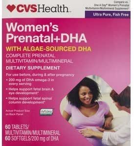 CVS DHA Prenatal Multivitamin 2 Step Program Tablety - 60 dní
