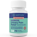 WELMATE - Reliéf nutriční bolesti (72 tablet) - Fenazopyridin Hydrochlorid 99, 5 mg - Bolest moče, urgentní a diskomfortní - Maximální síla - Over- The- Counter Medikace