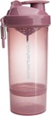 Smartshake O2GO ONE Plastic Protein Shaker Bottle 800 ml OF 124; 27 oz - Leakproof Screw-on Lid - BPA Free - Unisex - Deep Rose