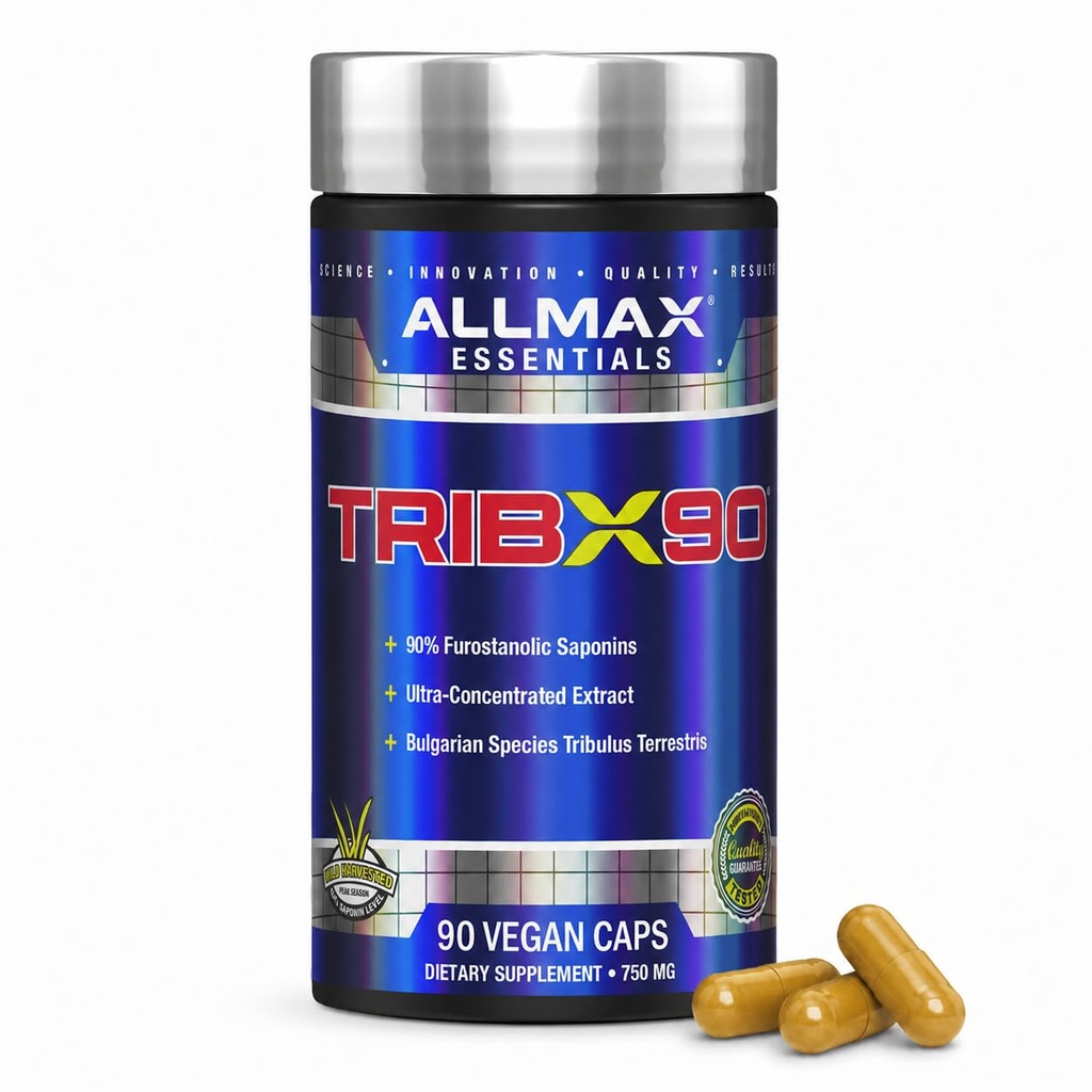 ALLMAX Nutrition Trib X 90, Bulharský Tribulus Ultra- Koncentrovaný extrakt, 90 Kapsle