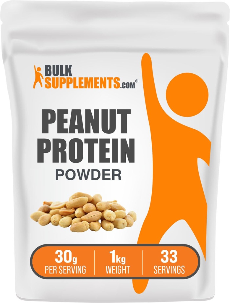 BulkSupplements.com Peanut Flour Protein Powder - Peanut Flour, Peanut Protein Powder - Peanut Protein Flour, Gluten Free, 30g per Serving, 1kg (2,2 kg) (balení po 1)