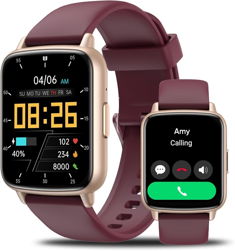 Smart Watch for Men Women-46mm HD AI Voice Assistant Smar Watch (Odpověď / Make Calls), Heart Rate Tracking, Sleep Monitor, Fitness Tracker, pro Android iPhone Samsung Kompatibilní IP68 Smartwatch