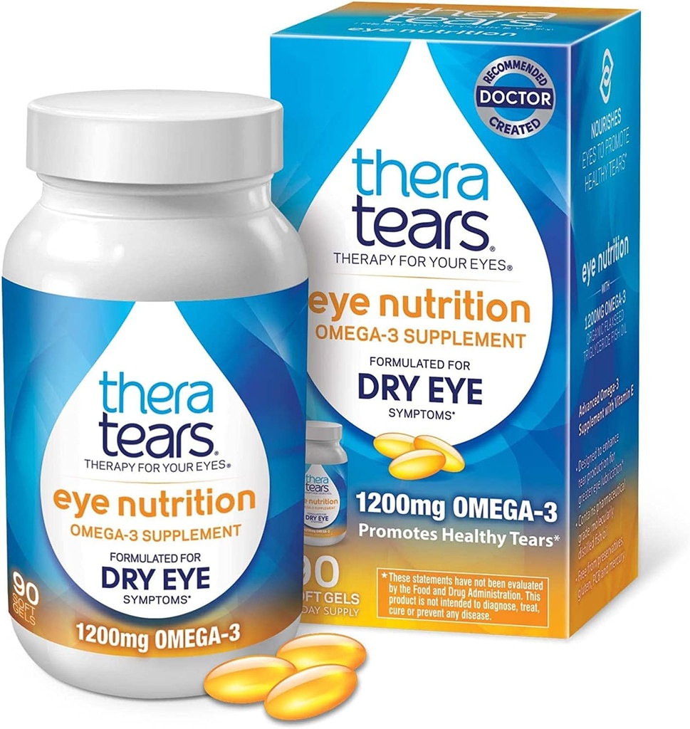Thera Tears Nutrition Omega-3 Doplněk Snadná polykací kapsle - 90 CT