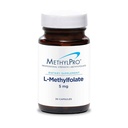 MethylPro L- Methylfolát 5 mg - Podporuje zdravou mindset - Aktivní folát pro metylační podporu a biochemické reakce - Vysoce biologicky dostupné - Flexibilní dávkování - 30 Podání - 30 Kapsle
