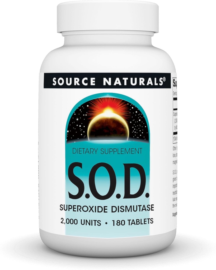 Zdroj Naturals S-O-D, Superoxide Dismutase - dodatek stravy - 180 tablet