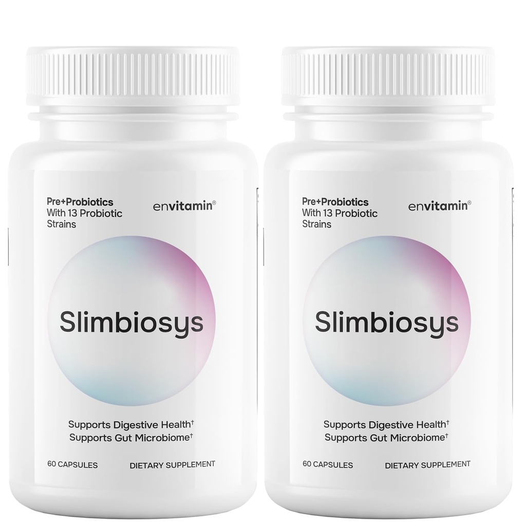 Slimbiosys Ultra Probiotická kapsle - Pre & Probiotika pro ženy a muže - Podpora vašeho mikrobiomu (2 Pack, Slimbiosys)