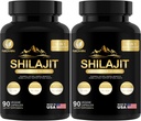 35450MG Pure Shilajit Dodatek - Himalayan Organic Shilajit pro muže a ženy Maximální potenciál Shilajit pro zvýšenou energii a imunitní podporu 180 Veggie Kapsle