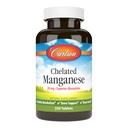 Carlson - Chelated Manganese, 20 mg - Superior Absorpce, Zdravý metabolismus, Podpora kostí a zdraví mozku, 250 tablet