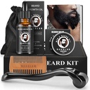 Beard Růst a Grooming Kit - Růstový olej (2Oz), Balm, Comb, E- kniha, Skladovací pytel, Mustache Mens Dárková sada pro něj