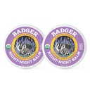Badger - Night Night Balm, Heřmánek & Levandule, Natural Sleep Balm pro děti, Scented Relaxing for children, Kids Organic Sleep Balm, 2 oz (2 Pack)